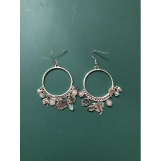 Paire de créoles breloques