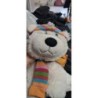 Peluche ours  blanc bonnet écharpe 