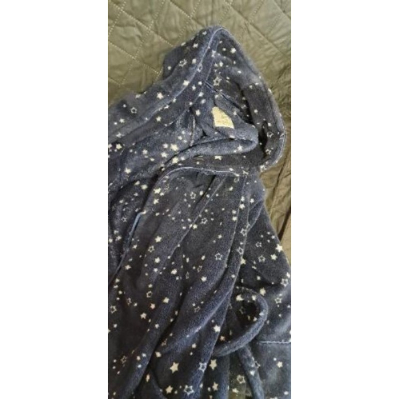 Robe de chambre bleu marine étoile  M
