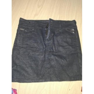 Jupe jean noir courte t 40
