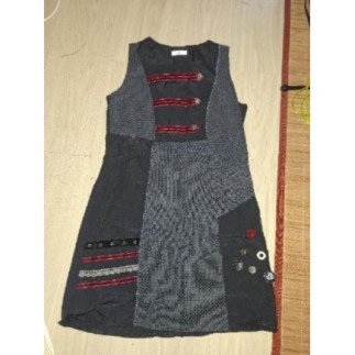 Robe cache gris fincé t 40