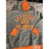 Sweat, gris, clair et orange Oficial US T M/L