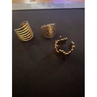 Bague large en acier...