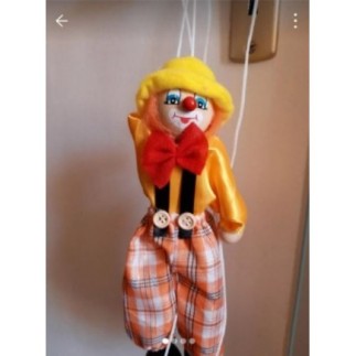 MARIONNETTE CLOWN JAUNE