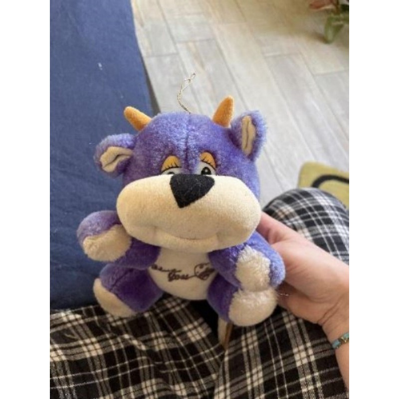 Peluche violette vachette 