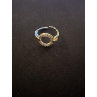 Bague rend strass acier...