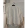 Ensemble femme veste courte et pantalon pince blanc Nina Kalio T44