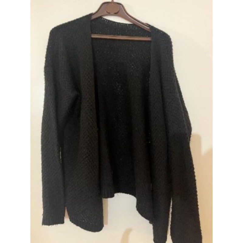 Gilet Femme Tricot noir Manche Longue