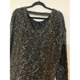 Robe Pull femme noir/blanc...