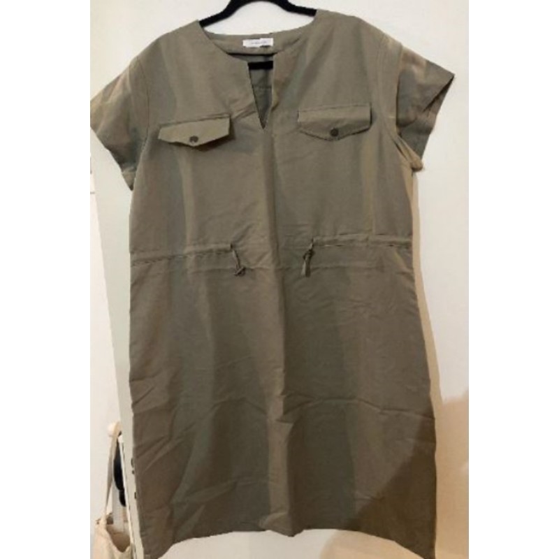 Robe femme légère Kaki T46