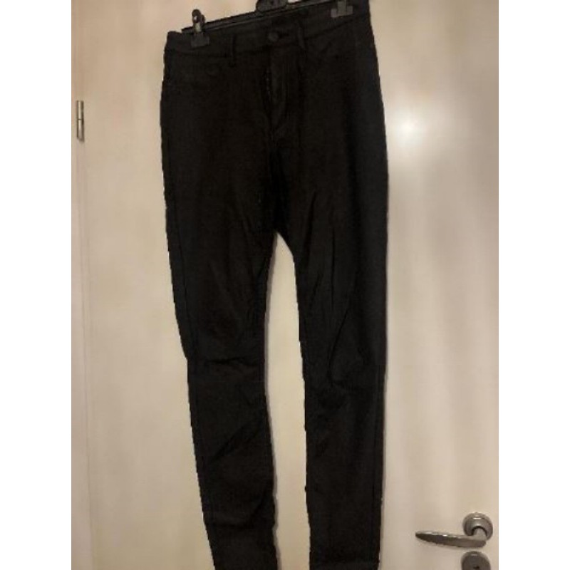 Pantalon femme similicuir noir 