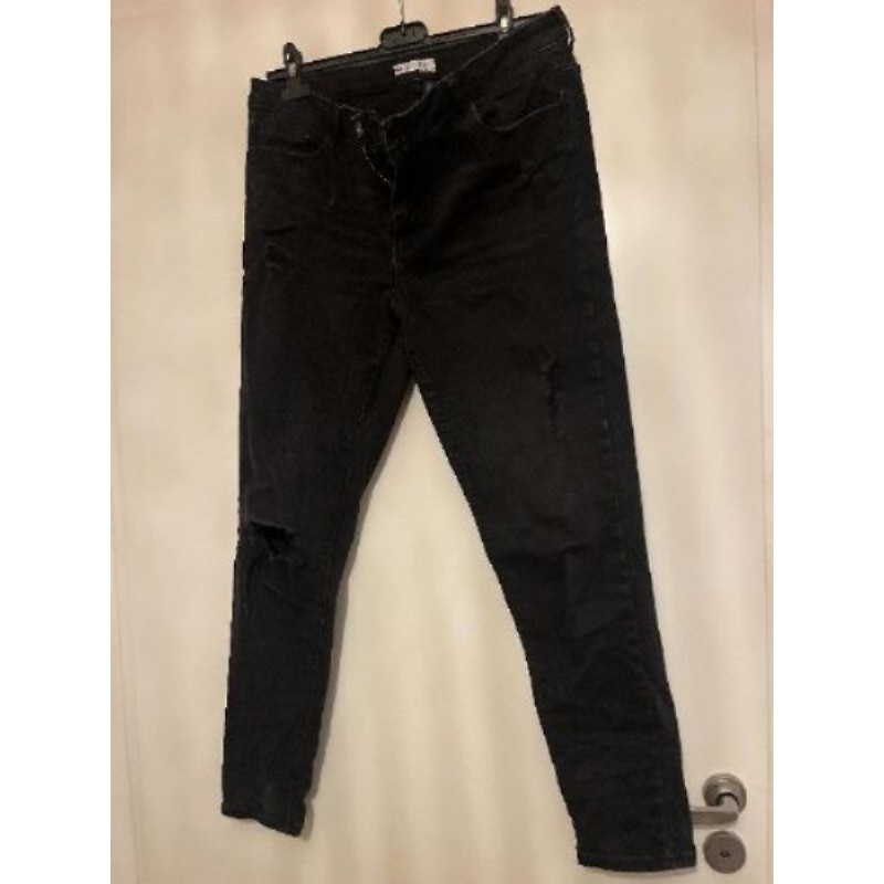 Jean Femme noir troué skinny Kiabi T44