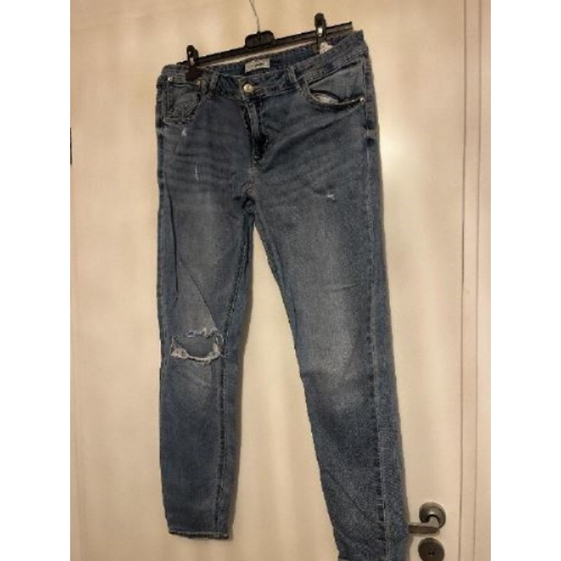 Jean Femme bleu Troué Pimkie T44