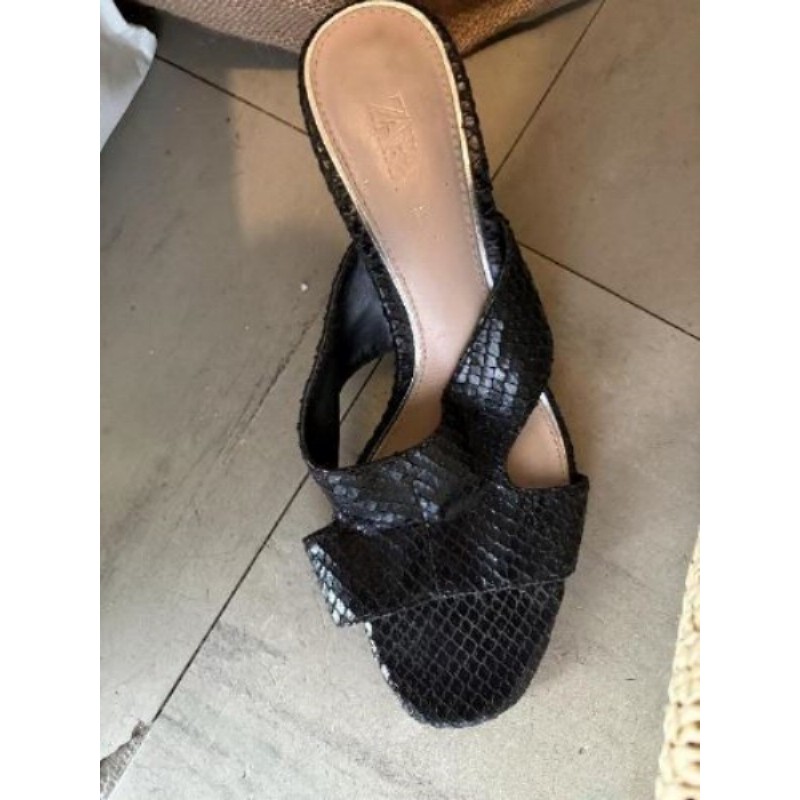 Sabot ouvert femme taille 38 noir 