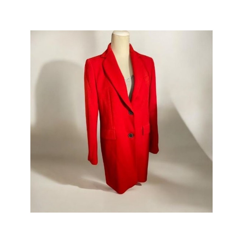 Zara Taille S /  Veste Manteau rouge, coupe droite