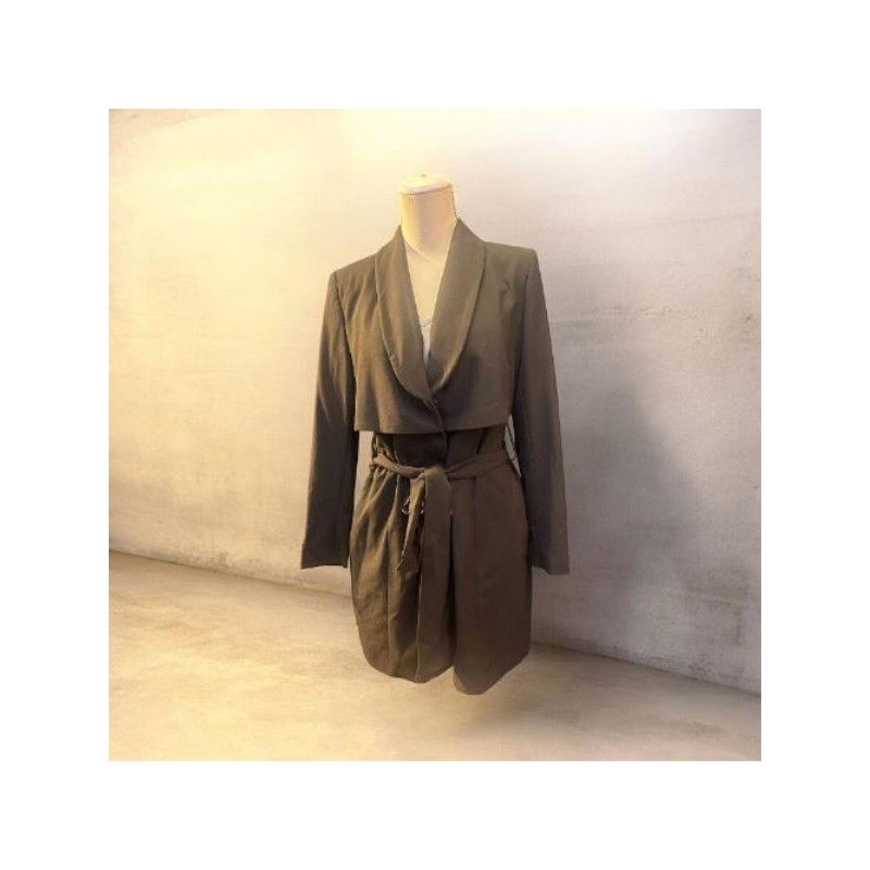 Zara Taille L / Veste ROBE Blazer ceinturé Noire