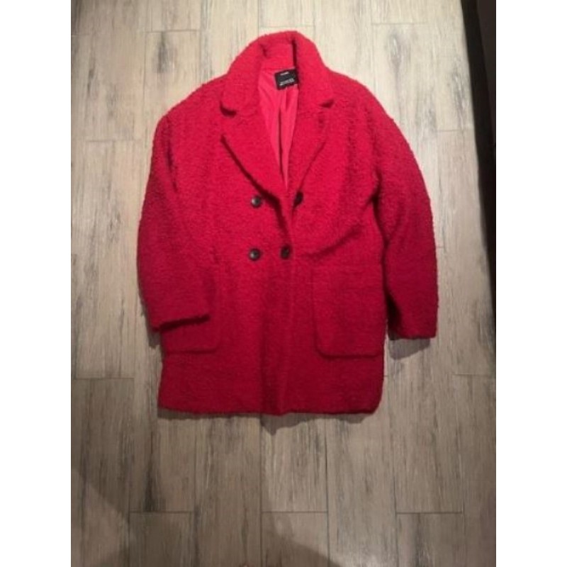 MANTEAU ROUGE Bershka Taille M