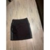 JUPE NOIRE JEAN ET CUIR LES PETITES Taille 36