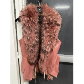 Manteau sans manche fourrée...