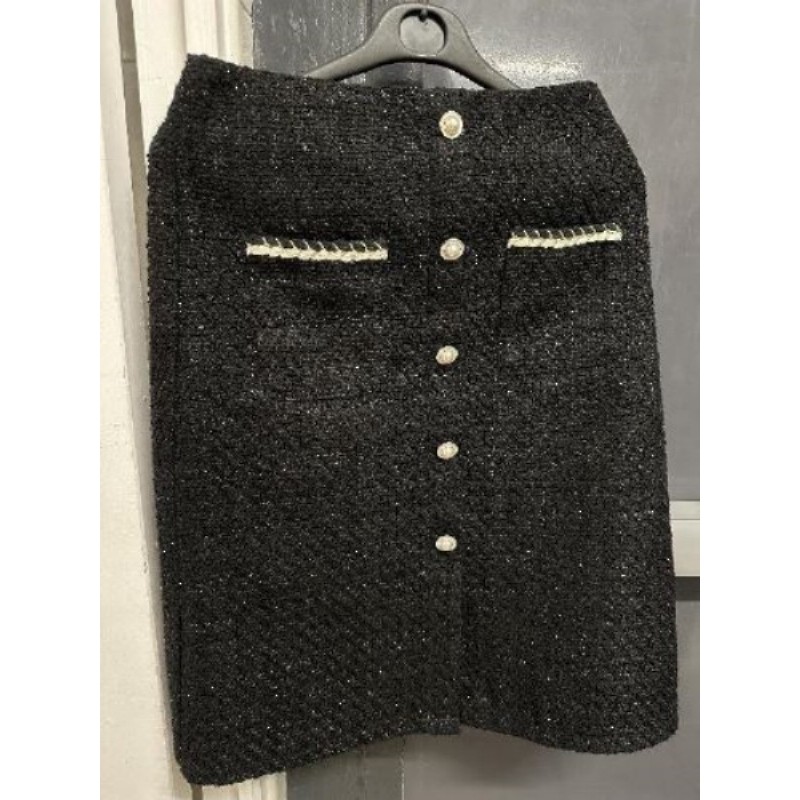 Jupe en tweed mi long TM