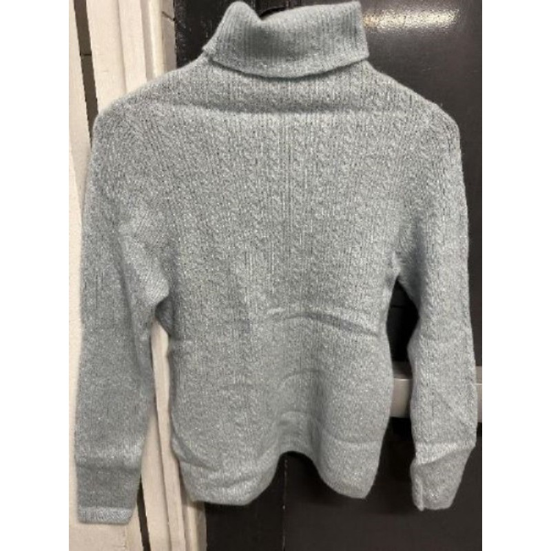 PULL femme col roulé paillette TM