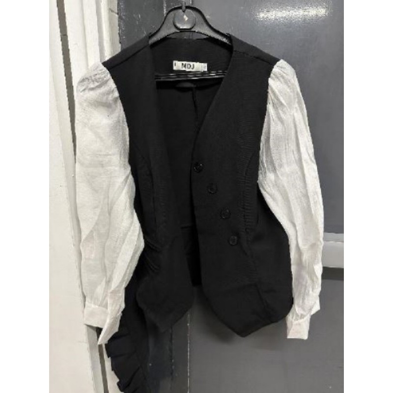 Gilet femme noir-blanc TXL
