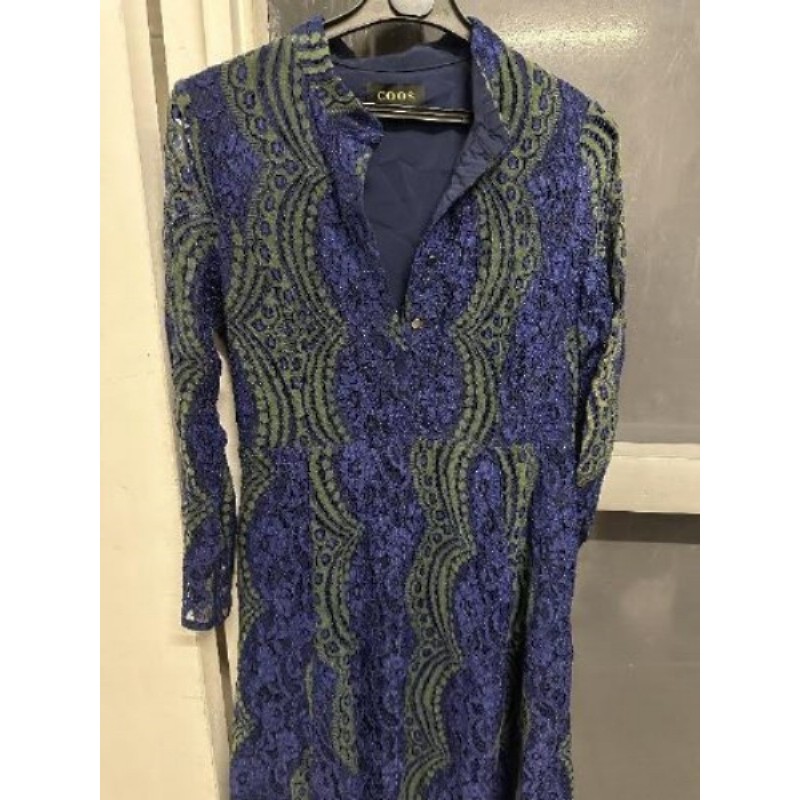 Robe longue en dentelle TM