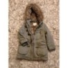 Manteau fille fourrée kaki T.4 ans