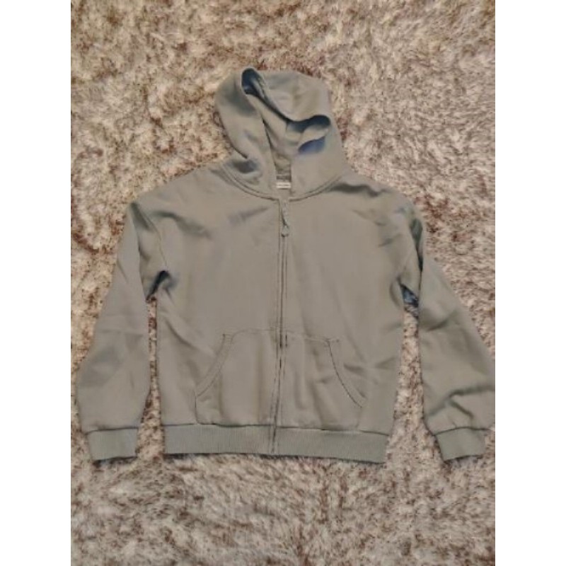 Sweat zippé vert T.12 ans