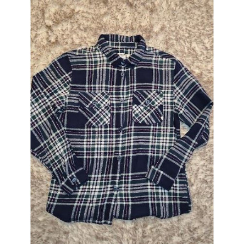 Chemise à carreaux fille T 14 ans