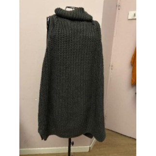 robe H&M maille pull grise T.L