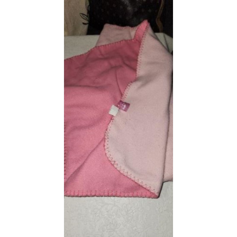 Coverture rose polaire 