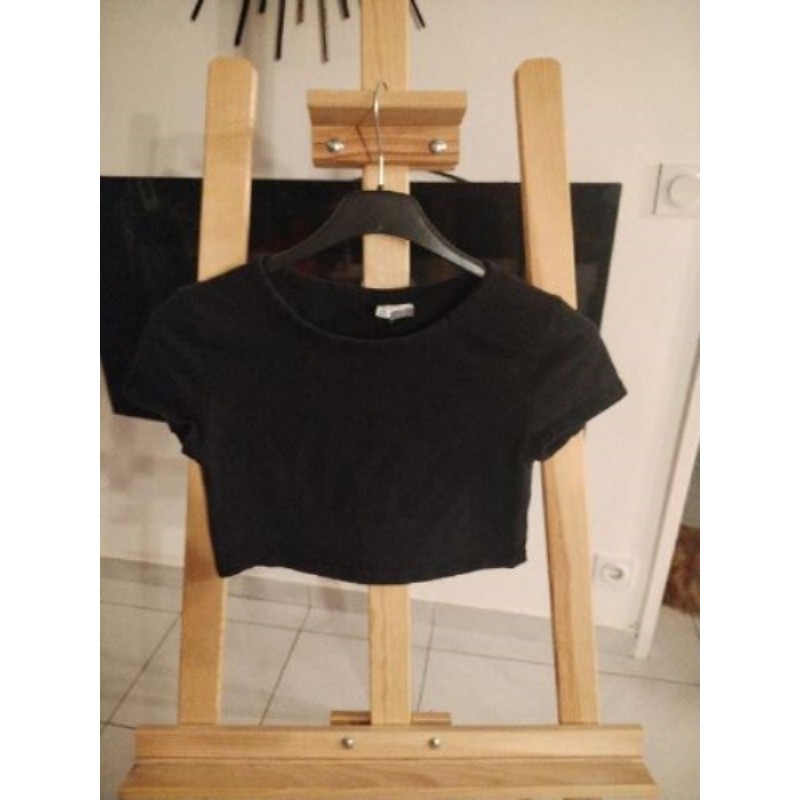 Crop top noir Taille S