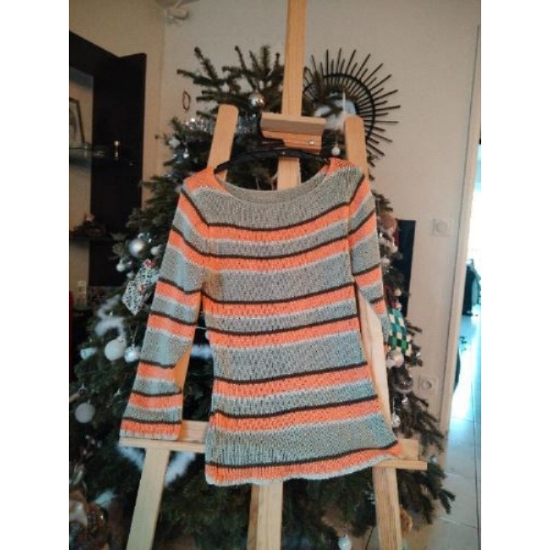 Pull a rayures diverses couleurs, t'aille S
