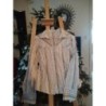 Chemisier avec rayures gris et creme, jacquelineRiu, taille 3 M