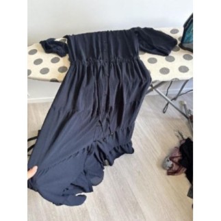 Robe longue bleu marine,...