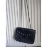 1 sac bandoulière à clou bleu marine