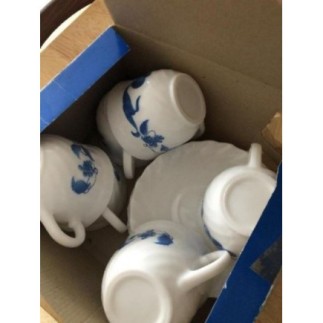 Lot de 6 tasses et soucoupes Arcopal