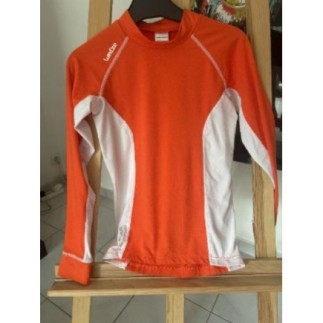 Pull de ski orange blanc -...