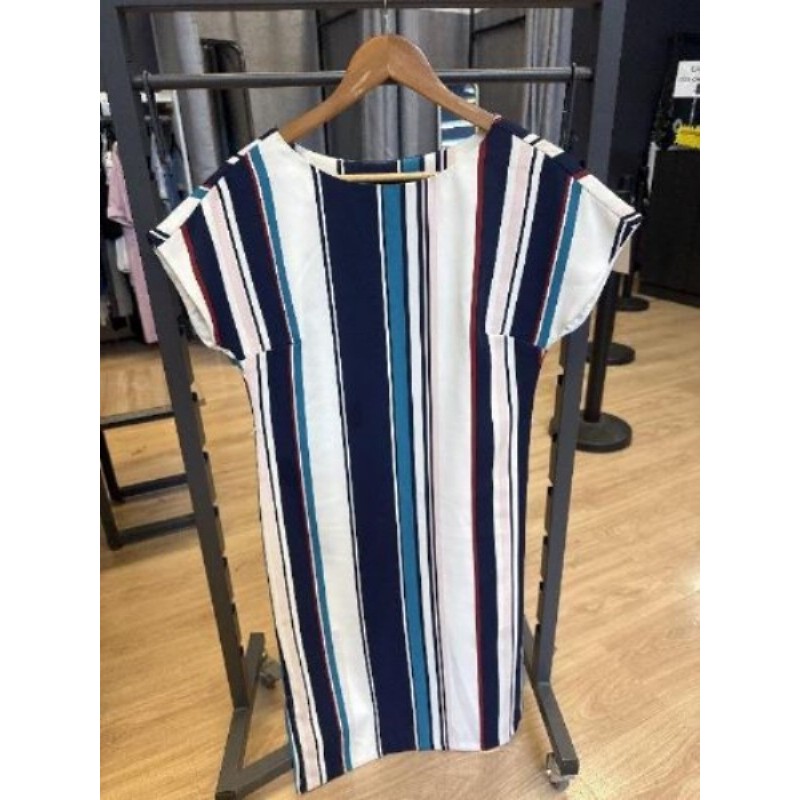 Robe rayée Autographe, taille 40