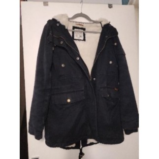 Manteau bleu pull & bear S