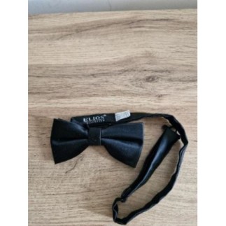 1 nœud papillon noir satiné