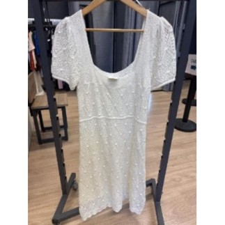 Robe, brodé blanche,...