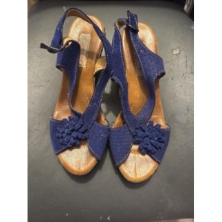 Sandale  femme bleu 38