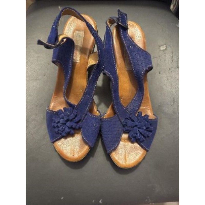 Sandale  femme bleu 38