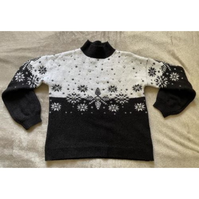 Pull Noir et Blanc Primark T40