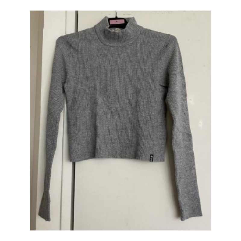 Pull court gris Pull&Bear Taille L