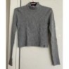 Pull court gris Pull&Bear Taille L