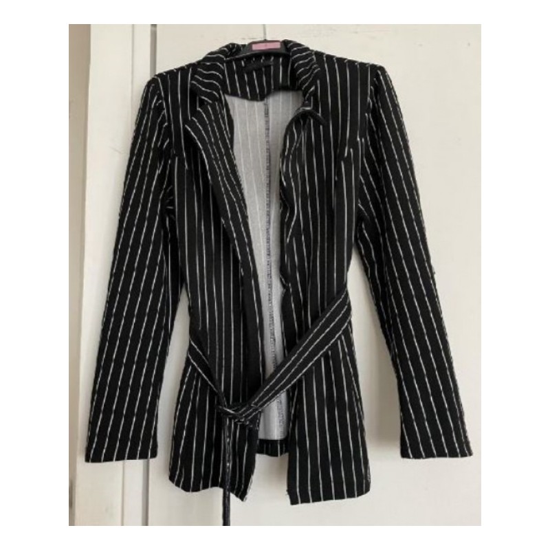 Veste rayée noire et blanche Shein T40-42