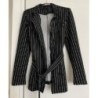 Veste rayée noire et blanche Shein T40-42